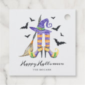 Halloween heksenbenen en Pet Bedankjes Labels (Achterkant)