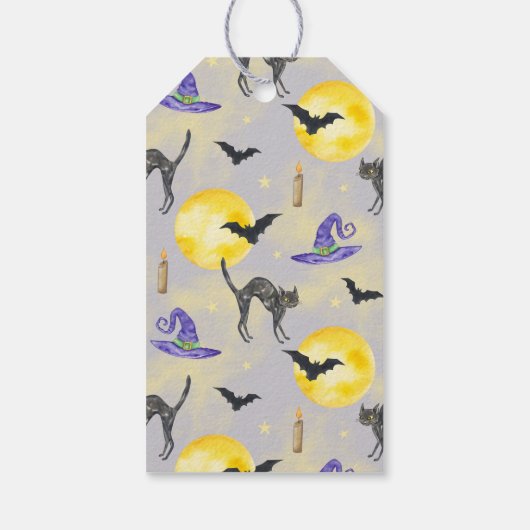 Halloween heksenbenen en Pet Cadeaulabel (Achterkant)