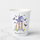 Halloween heksenbenen en Pet Papieren Bekers (Achterkant)