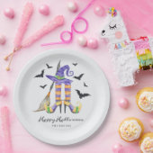 Halloween heksenbenen en Pet Papieren Bordje (Feest)