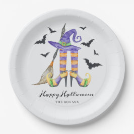 Halloween heksenbenen en Pet Papieren Bordje