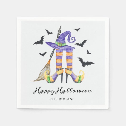 Halloween heksenbenen en Pet Servet (Voorkant)