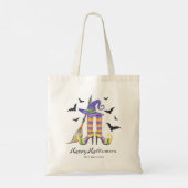 Halloween heksenbenen en Pet Tote Bag (Achterkant)