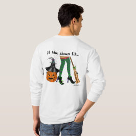 Halloween heksenbenen en schoenen, Als de schoenen T-shirt