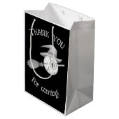 Halloween heksenbezem en enge oogbol medium cadeauzakje (Achterkant Gekanteld)