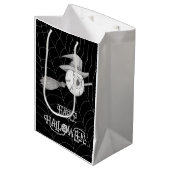 Halloween heksenbezem, enge oogbol, spinnenweb medium cadeauzakje (Voorkant Gekanteld)