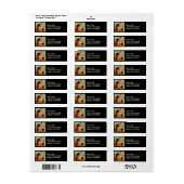  Halloween Heksenbezem Kat Adresetiketten Etiket (Full Sheet)