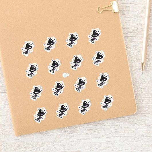 Halloween Heksenbezem Planner Stickers (Notitieboek)