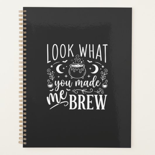 Halloween Heksenbrouwsel Grappig Toverdrank Ontwer Planner (Voorkant)