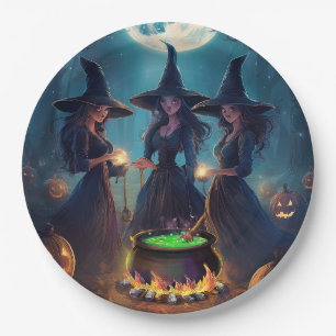 Halloween Heksenbrouwsel Papieren Bordje