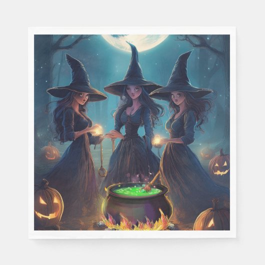 Halloween Heksenbrouwsel Servet (Voorkant)