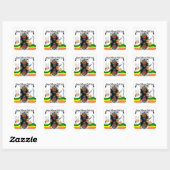 Halloween Heksendag Vierkante Stickers (Vel)
