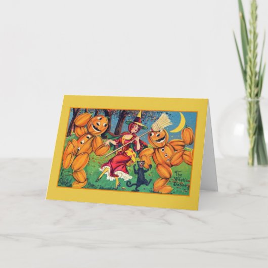  Halloween Heksendans Wenskaart Kaart (Voorkant)