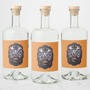 Halloween Heksendrank Klassieke Gebottelde Magie P Likeurfles Etiket