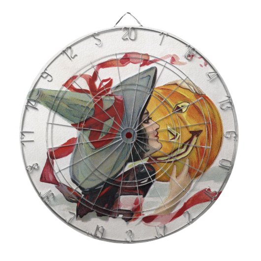 Halloween Heksendruk: Magische Jack o Lantern Dartbord (Voorkant)