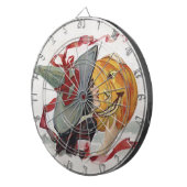 Halloween Heksendruk: Magische Jack o Lantern Dartbord (Voorkant Rechts)
