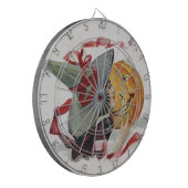 Halloween Heksendruk: Magische Jack o Lantern Dartbord (Voorkant Links)