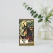 Halloween Heksenfeest Vrijgezellenfeest Informatiekaartje (Staand voorkant)