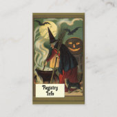  Halloween Heksenfeest Vrijgezellenfeest Informatiekaartje (Voorkant)