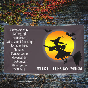 Halloween Heksengemeenschap Familie Spandoek