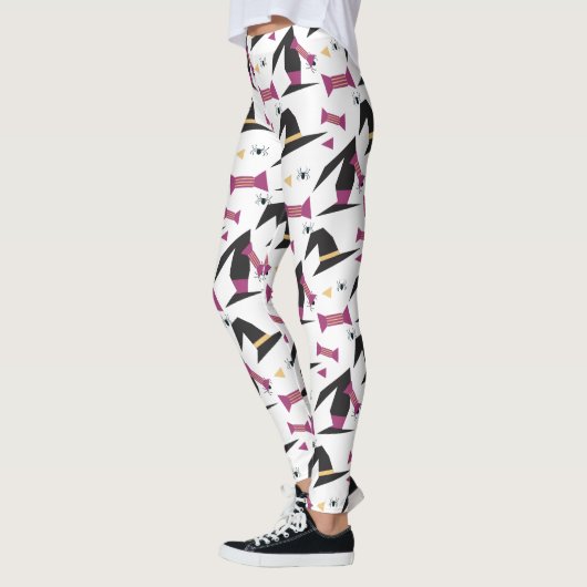 Halloween Heksenhoed Snoep Spin Leggings (Links)