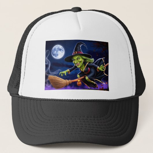 Halloween/Heksenhoed Trucker Pet (Voorkant)