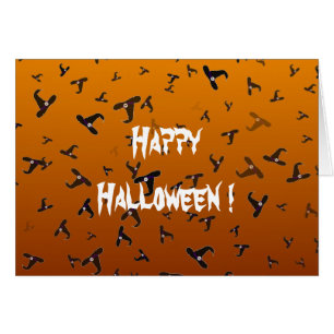 Halloween Heksenhoeden Wenskaart