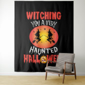 Halloween Heksenhuis Achtergrond Wandkleed (In situ)