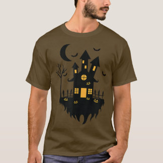 Halloween heksenhuis bij nacht T-Shirt