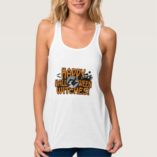 Halloween Heksenjassen & shirten Tanktop (Voorkant)