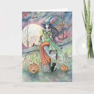 Halloween Heksenkaart van Molly Harrison Kaart