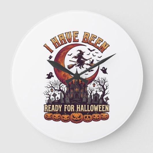 Halloween Heksenkasteel Maan Klaar_1 Grote Klok (Voorkant)