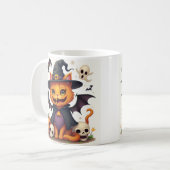 Halloween Heksenkat Mok (Voorkant links)
