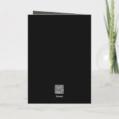 Halloween heksenkat op een pompoen kaart (Achterkant)