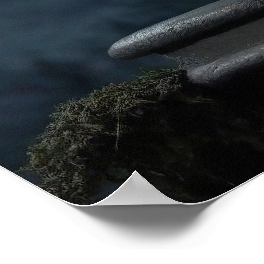 Halloween Heksenkat Poster (Hoek)