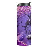 Halloween heksenkattenkunst van Renee Lavoie Thermosbeker (Gedraaid links)