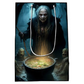 Halloween heksenketel met soep medium cadeauzakje (Achterkant)