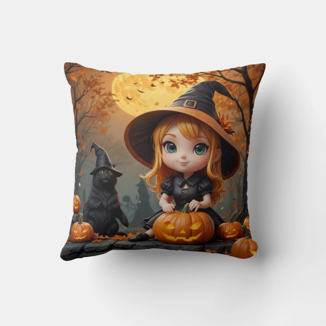 Halloween heksenkussen kussen (Achterkant)