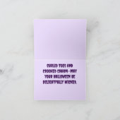 Halloween heksenlaarzen gepersonaliseerd Wenskaart Kaart (Binnen)