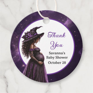 Halloween Heksenmoeder Baby Shower Favorit Tags Bedankjes Labels