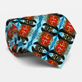 Halloween Heksenpompoen Satijn Streep Patroon Stropdas (Opgerold)