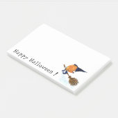 Halloween Heksenpompoen Vliegen Grappig Post-it® Notes (Schuin)