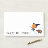 Halloween Heksenpompoen Vliegen Grappig Post-it® Notes (Op bureau)