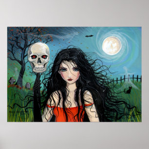 Halloween Heksenposter van Molly Harrison Poster