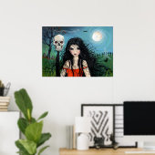 Halloween Heksenposter van Molly Harrison Poster (Thuiskantoor)