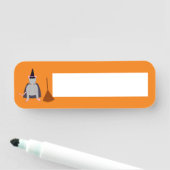 Halloween Heksenrat en bezem Naamplaatje (In situ)