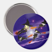 Halloween Heksenverkeer Magneet (Voorkant / Achterkant)
