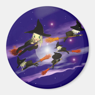 Halloween Heksenverkeer Magneet