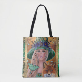 Halloween heksenvossenkunst van Renee Lavoie Tote Bag