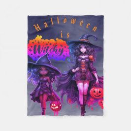 Halloween hekserige fleece deken